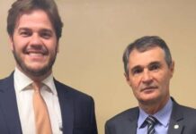 Em Brasília, Romero Rodrigues se reúne com Bruno Cunha Lima