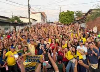 Romero e Veneziano reúnem multidão em caminhada no Promorar e Jeremias em Campina Grande