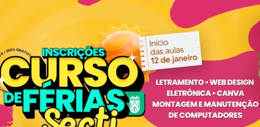 Prefeitura de Campina Grande abre inscrições para cursos de férias na área de tecnologia
