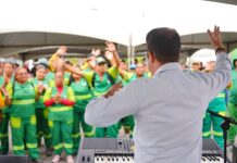 PMCG comemora Dia do Agente de Limpeza com café da manhã, momento de louvor e muito forró