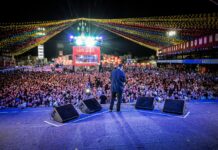 Marcos e Anderson Freire levaram grande público ao Parque do Povo nesta terça-feira (27)