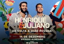 Últimos ingressos disponíveis para o Festival “A Maior Saudade” com Henrique e Juliano em João Pessoa
