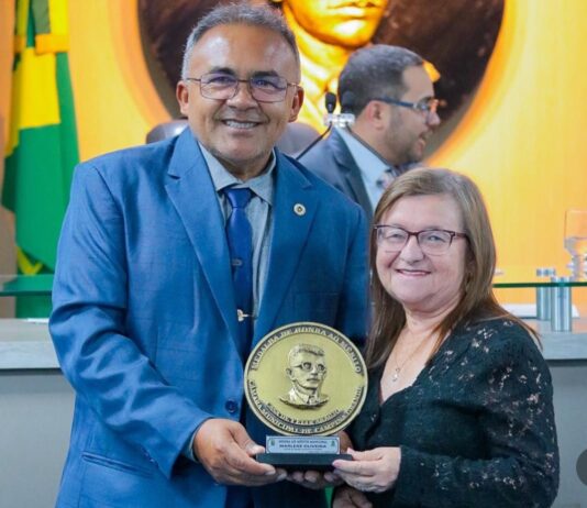 CMCG concede Medalha de Honra ao Mérito Municipal a Marlene Oliveira