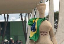 Moraes autoriza assistência religiosa para mulher que pichou estátua