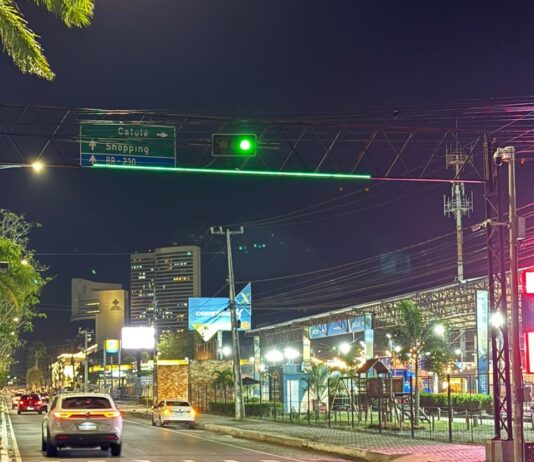 STTP reforçou na noite desta segunda-feira iluminação de semáforos na avenida Brasília