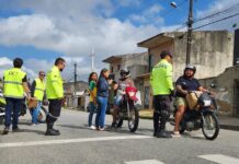 Volta às Aulas 2024: STTP enfatiza o respeito à faixa de pedestre nas ações educativas em escolas de Campina Grande