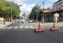 STTP interdita trecho da Rua Sebastião Donato no Centro de Campina Grande