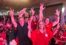 Veneziano celebra chapa Ana Virgínia e Marta Ramalho em convenção do MDB e União em Bananeiras