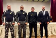 Vereador Sargento Wellington participa da solenidade de abertura do Maio Amarelo na FIEPB, organizada pelo Batalhão de Policiamento de Trânsito