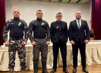 Vereador Sargento Wellington participa da solenidade de abertura do Maio Amarelo na FIEPB, organizada pelo Batalhão de Policiamento de Trânsito