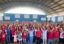 Veneziano participa de ato conjunto de filiações e apresentação das pre-candidaturas a Prefeita e a Vice do Republicanos e MDB em Água Branca