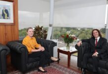 Líder da Maioria no Senado, Veneziano se reúne com Ministra Gleisi Hoffmann para tratar de pautas prioritárias para este semestre