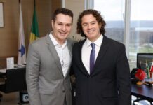 Ministro das Cidades Jader Filho comunica a Veneziano habilitação de Campina Grande para financiamento do VLT