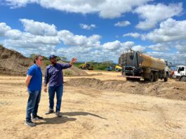 Durante inspeção na duplicação da BR 230 em CG, Veneziano constata celeridade nas obras após período de chuvas