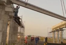 Veneziano confirma que içamento das vigas do 1º viaduto da duplicação da BR 230 em CG será concluído neste final de semana