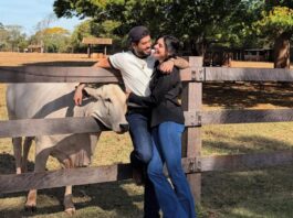 Zé Felipe e Ana Castela compartilham fotos em clima de romance na fazenda